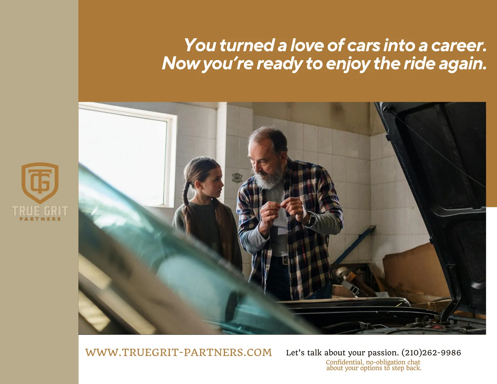 Mailer: you turned a love of cars into a career
